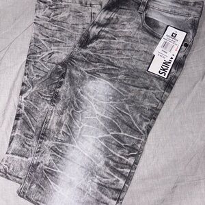 South Pole Black Skinny Jeans Distressed Finish